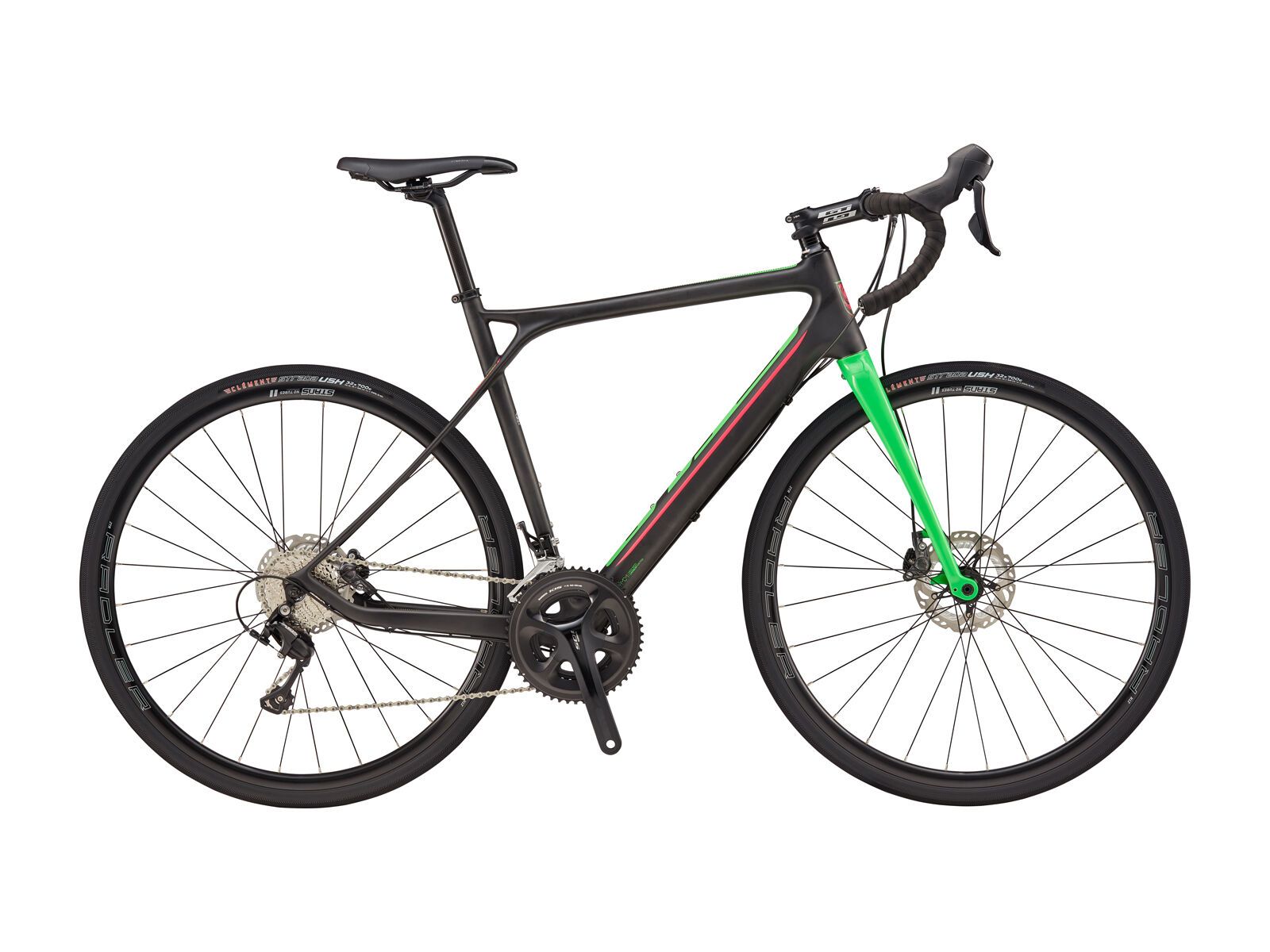 GT Grade Carbon 105, raw w/ neon green & pink - Bild 1