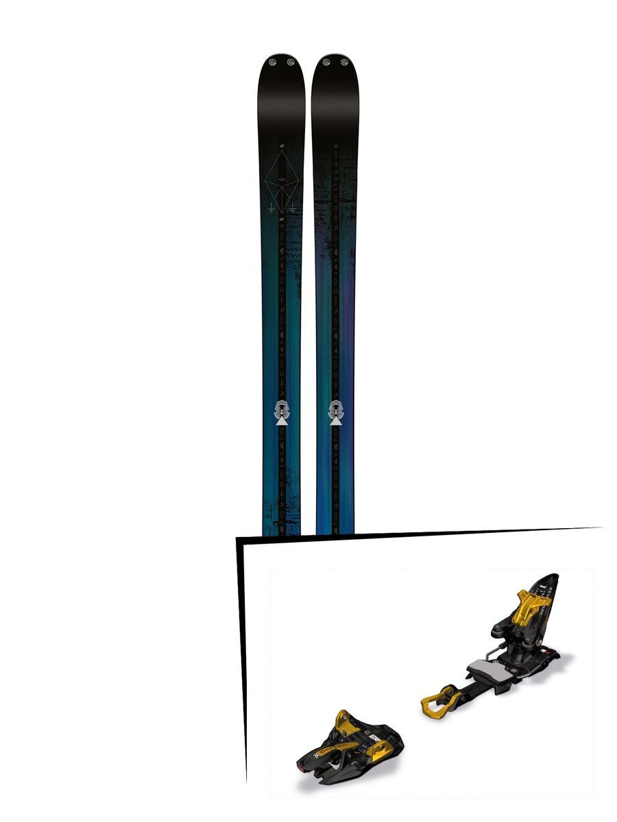 K2 SKI Set: Shreditor 92 2016 + Marker Kingpin 13 - Bild 1