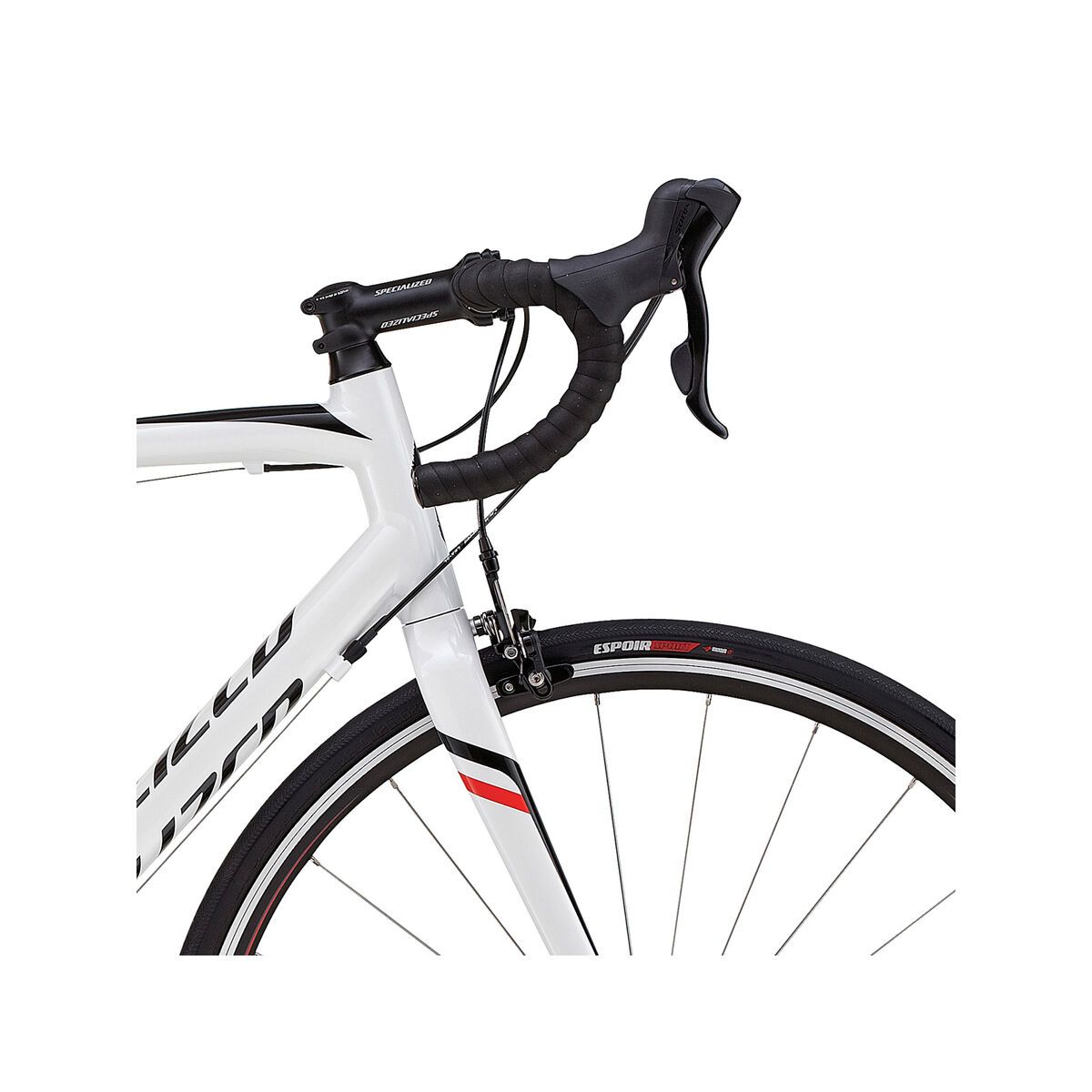 Specialized Allez E5 Sport, gloss metallic white/tarmac black/rocket red/white - Bild 5