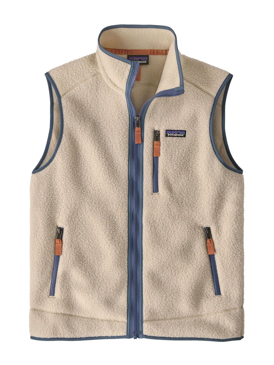 Patagonia Men's Retro Pile Vest, dark natural w/utility blue - Bild 1