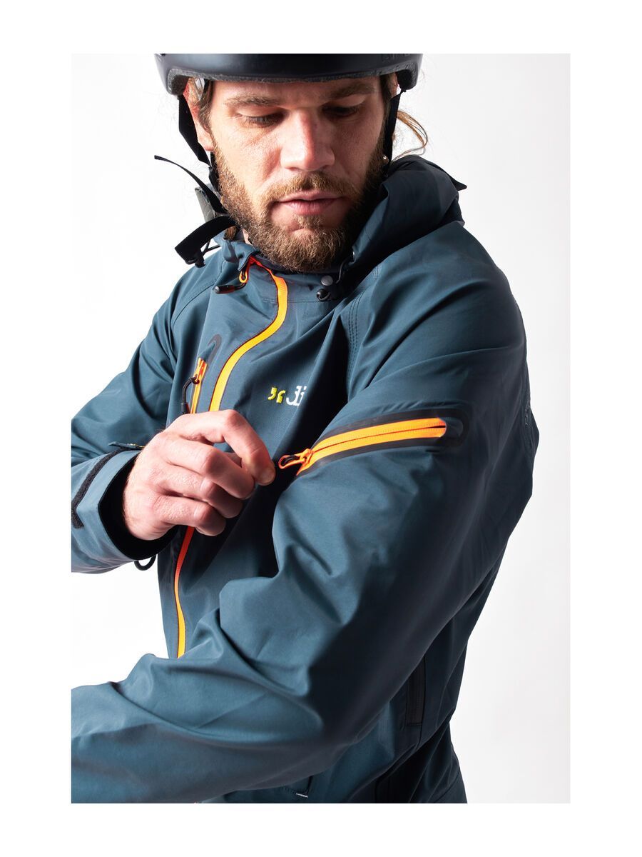 dirtlej DirtSuit Core Edition, steel blue/orange - Bild 10