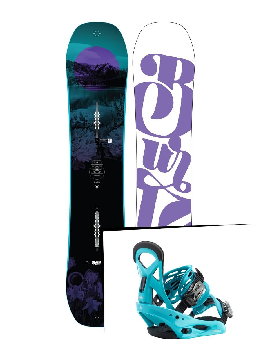 Set: Burton Feelgood Smalls 2019 + Burton Mission Smalls surf blue - Bild 1