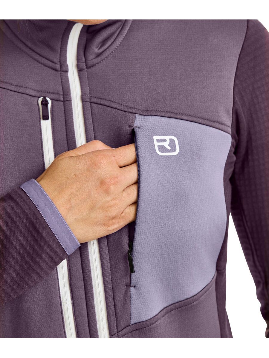 Ortovox Merino Fleece Grid Jacket W, glacier grey - Bild 5