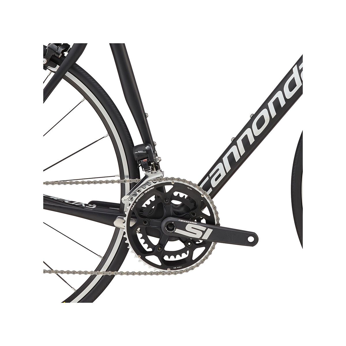 Cannondale Synapse Carbon Ultegra Di2, jet black w/ magnesium white and nearly black, matte - CRB - Bild 3