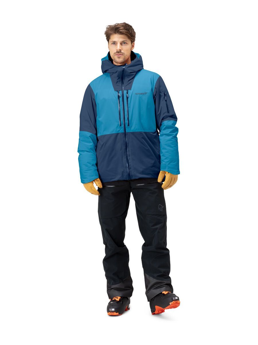 Norrona lofoten Gore-Tex Thermo80 Jacket M's, hawaiian surf/indigo night - Bild 3