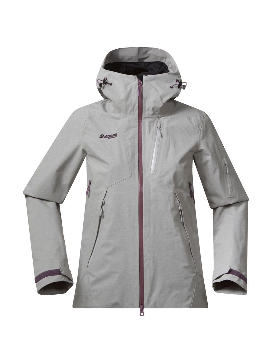 Bergans Haglebu Insulated Lady Jacket, aluminium melange / dusty plum - Bild 1