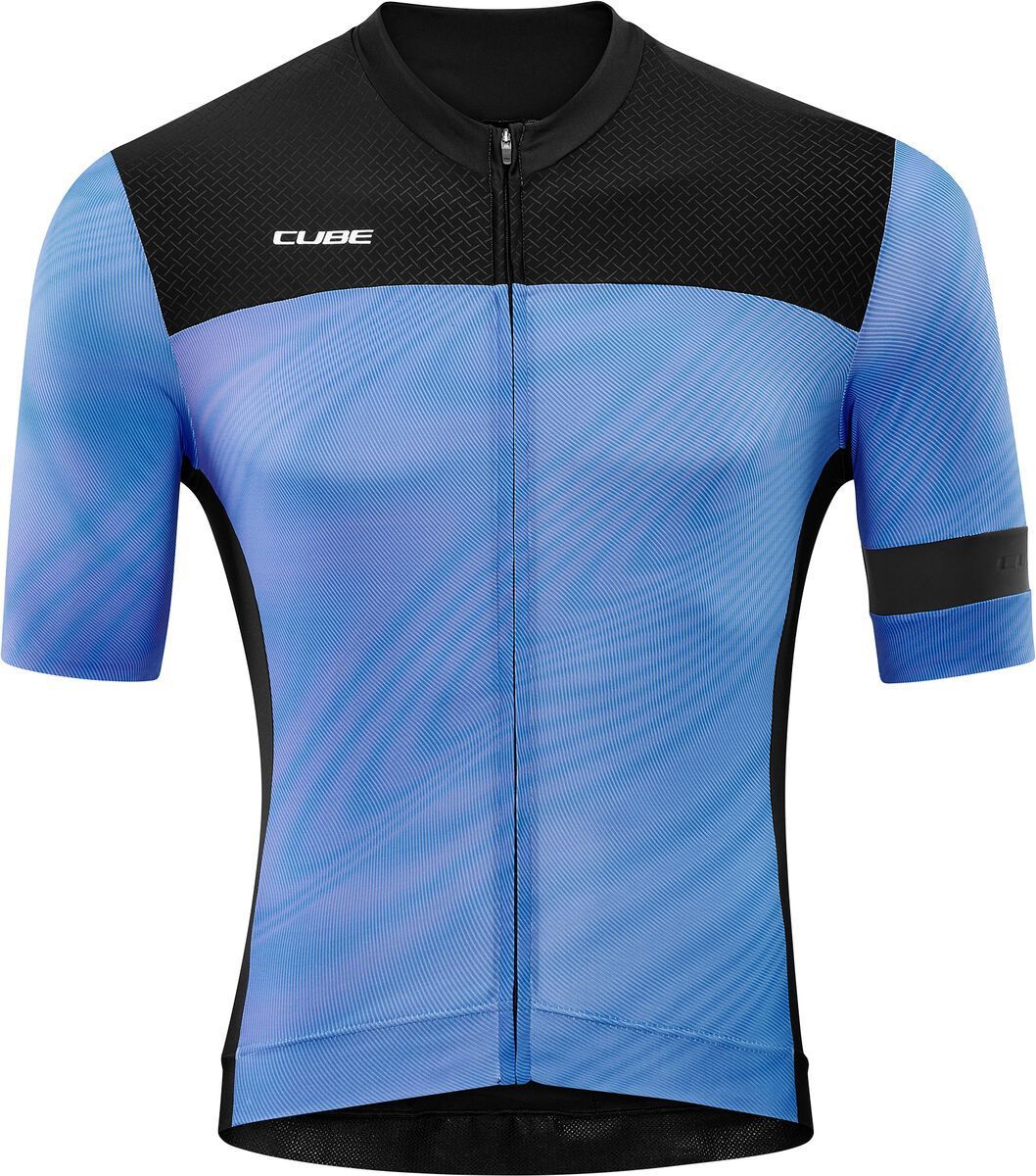 Cube Blackline Trikot kurzarm, blue pattern - Bild 1