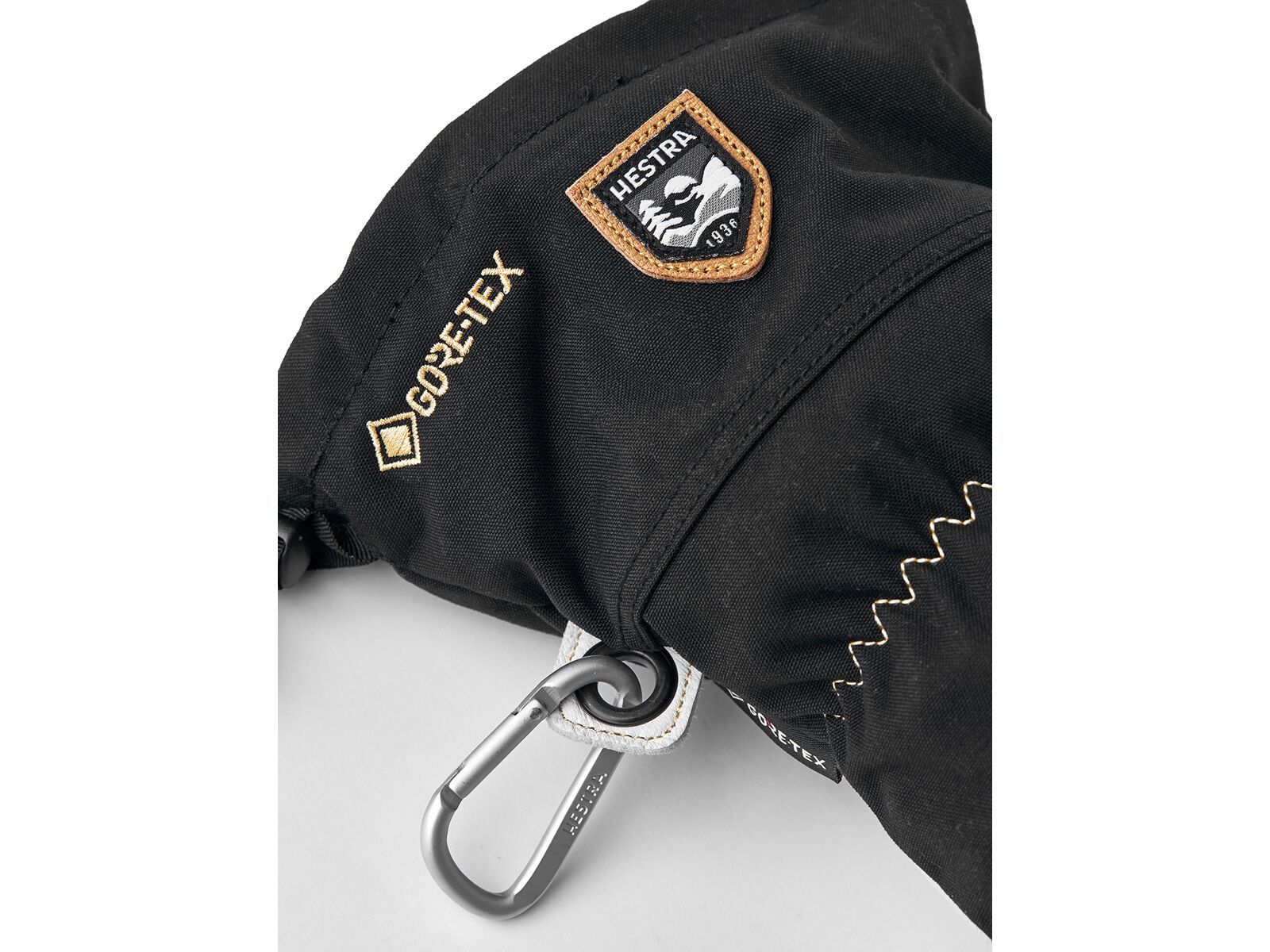 Hestra Army Leather Gore-Tex 3 Finger, black/natural grey - Bild 4