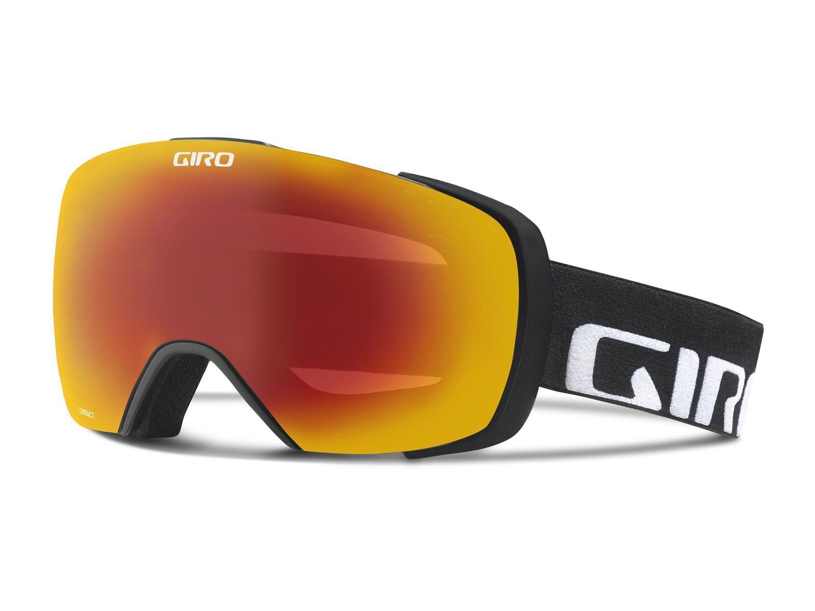 Giro Contact + Spare Lens, black wordmark/amber scarlet+yellow boost - Bild 1