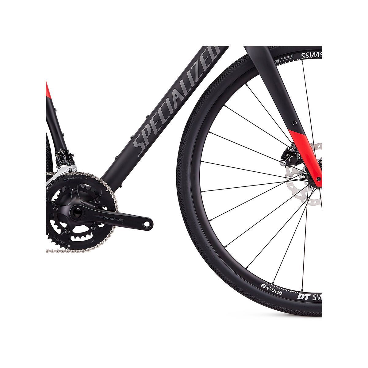 Specialized Diverge Sport, satin tarmac black/flo red - Bild 5