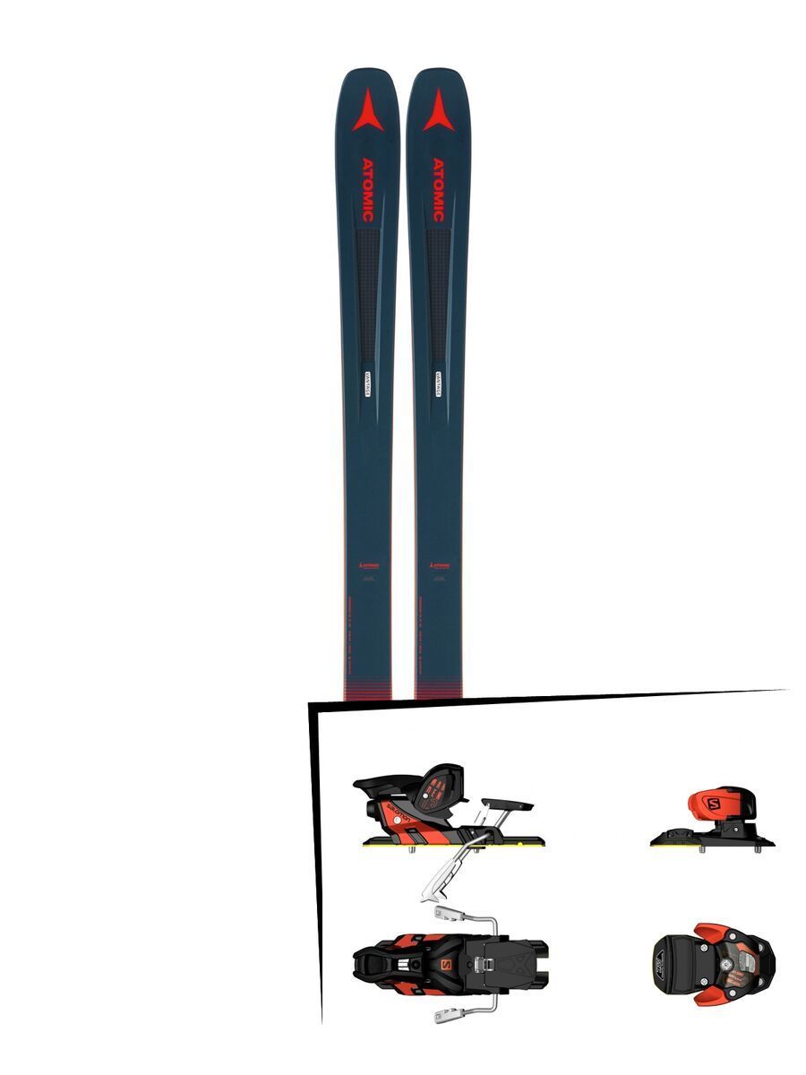 Set: Atomic Vantage 97 C 2019 + Salomon Warden MNC 13 white/black/orange - Bild 1