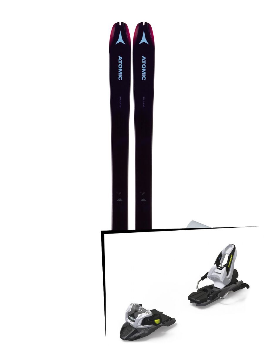 Set: Atomic Backland 85 W + Hybrid Skin 85 2019 + Marker Free Ten black/white - Bild 1