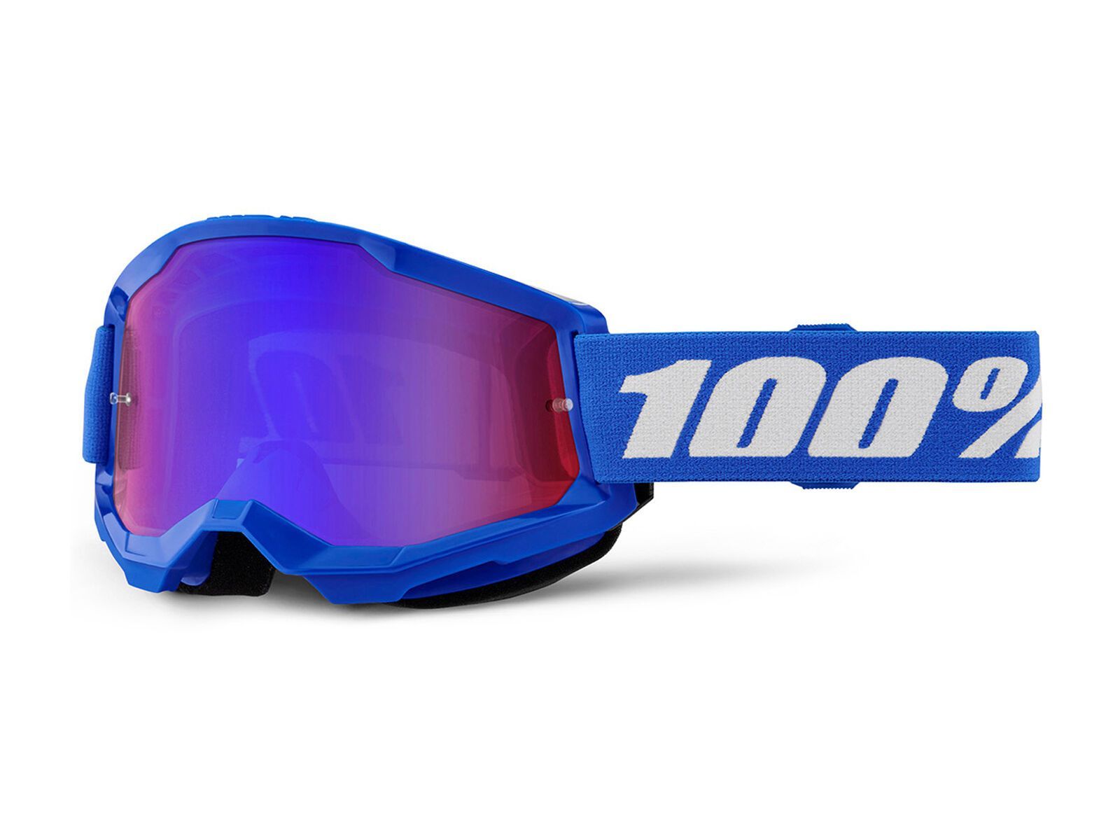 100% Strata 2 Goggle - Red/Blue Mirror, blue - Bild 1