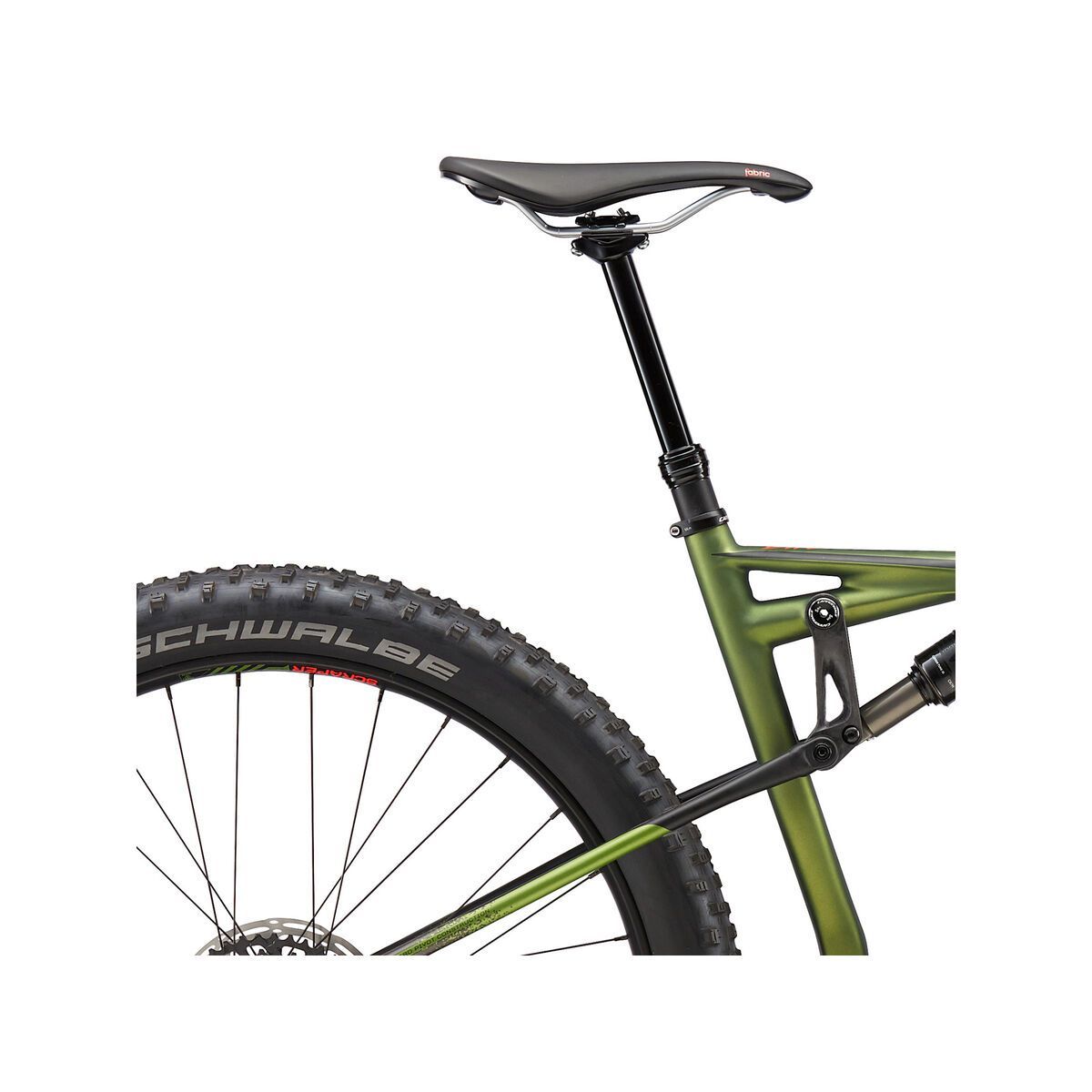 Cannondale Bad Habit Carbon 2, military green w/ jet black, anthracite and acid red - DGR - Bild 5