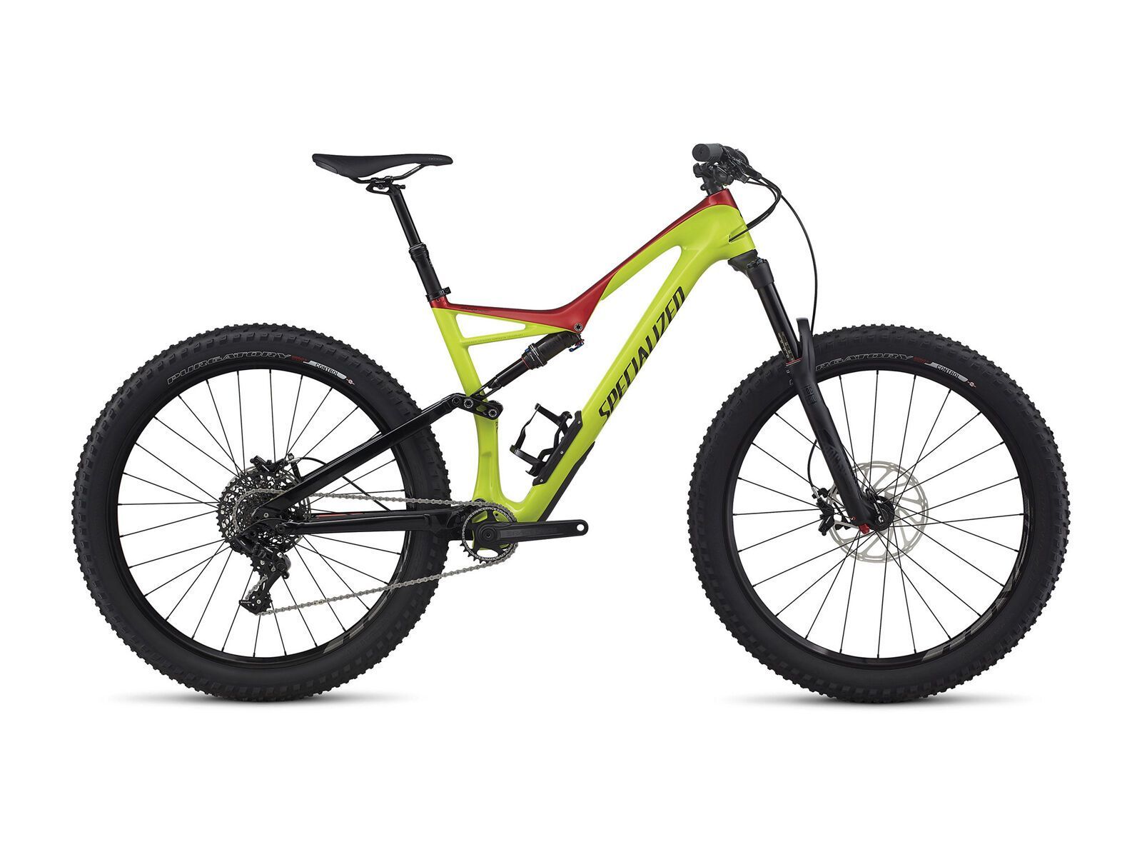 Specialized Stumpjumper FSR Comp Carbon 6Fattie, hyper green/candy red/black - Bild 1