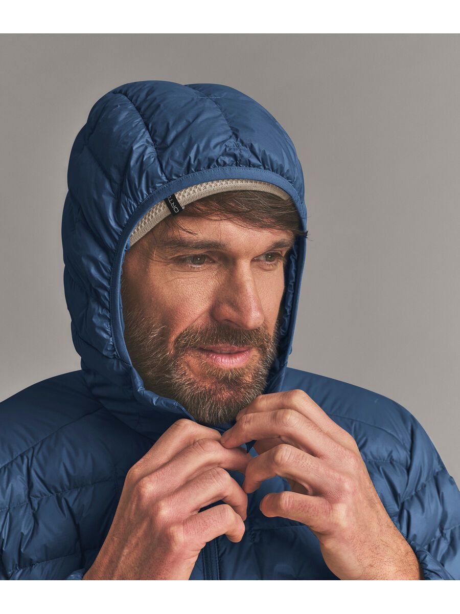 Ortovox DownWool 180 Hooded Jacket M, blue nunatak - Bild 3