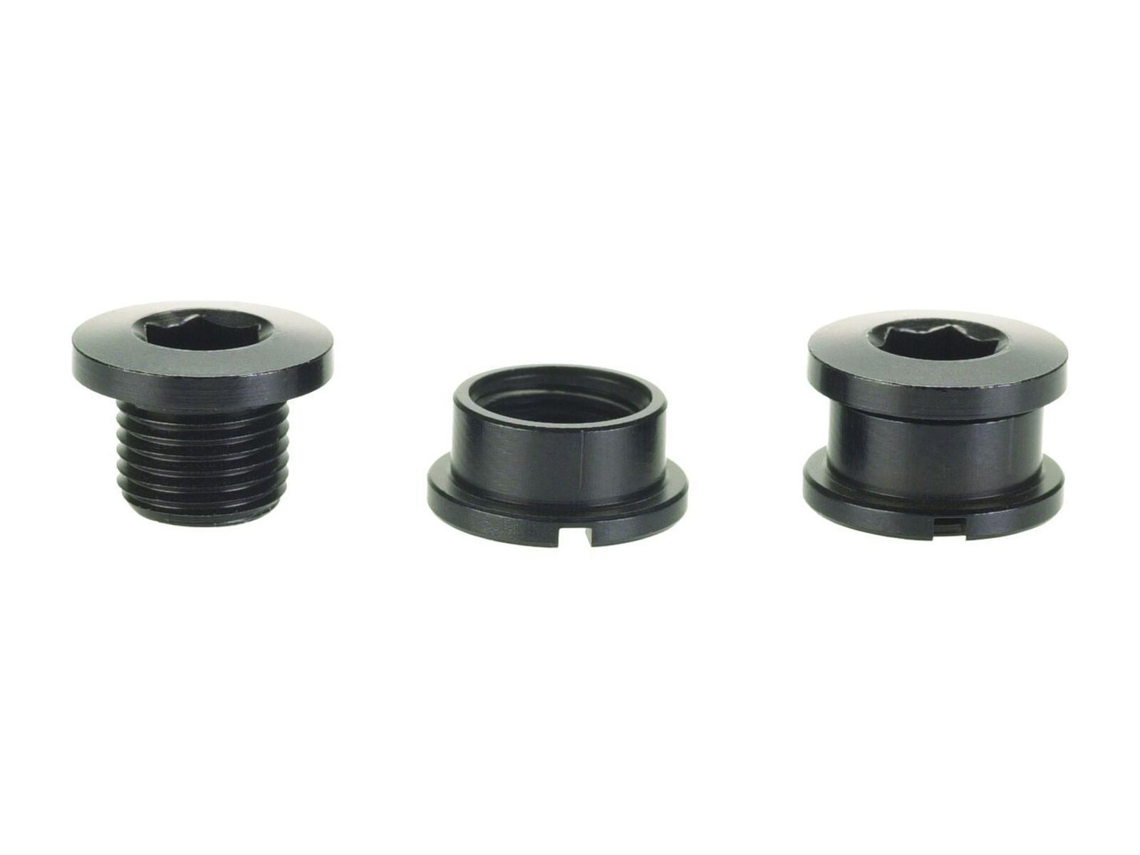 Problem Solvers Kettenblattschraubenset, 8 mm, 2-fach, Aluminium, black - Bild 1