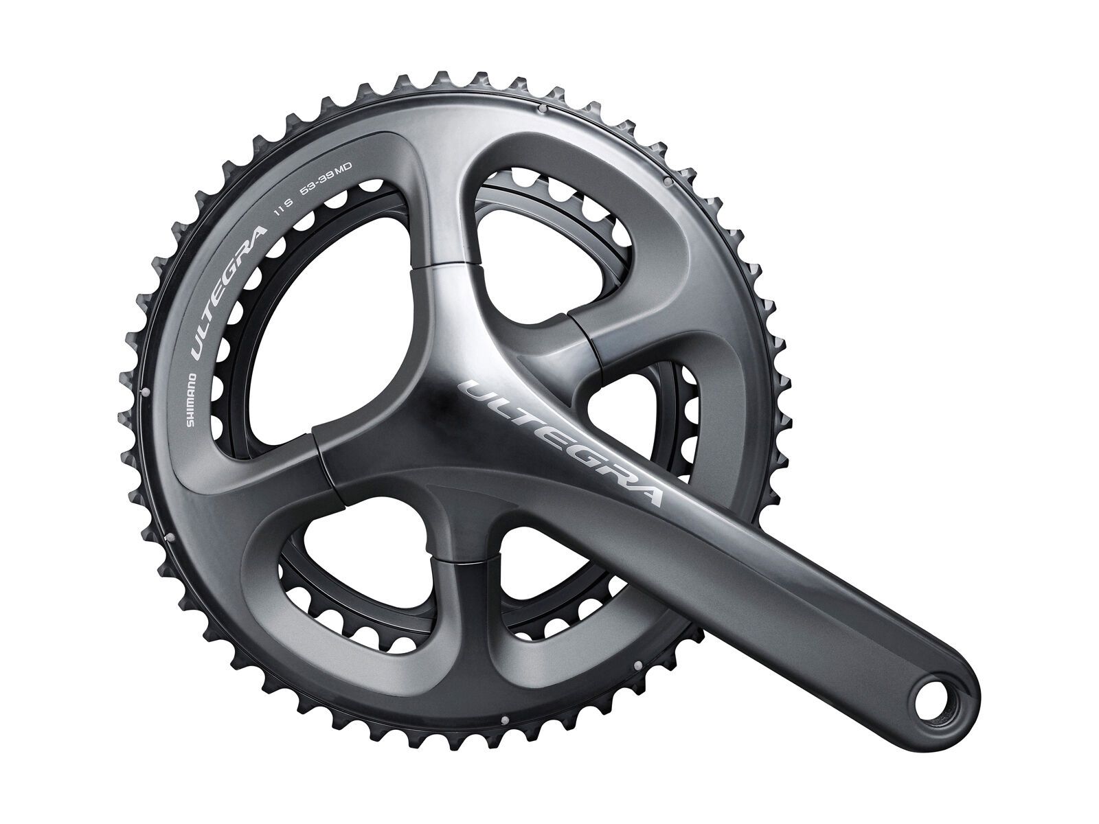 Shimano Kurbelgarnitur Ultegra FC-6800 2x11 - 53/39, grau - Bild 1