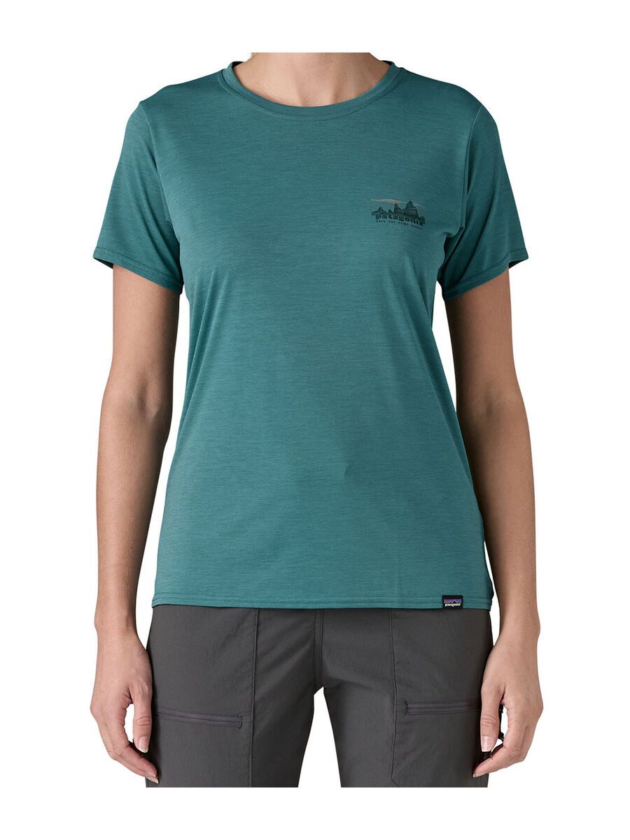 Patagonia Women's Capilene Cool Daily Graphic Shirt '73 Skyline, wetland blue x-dye - Bild 1