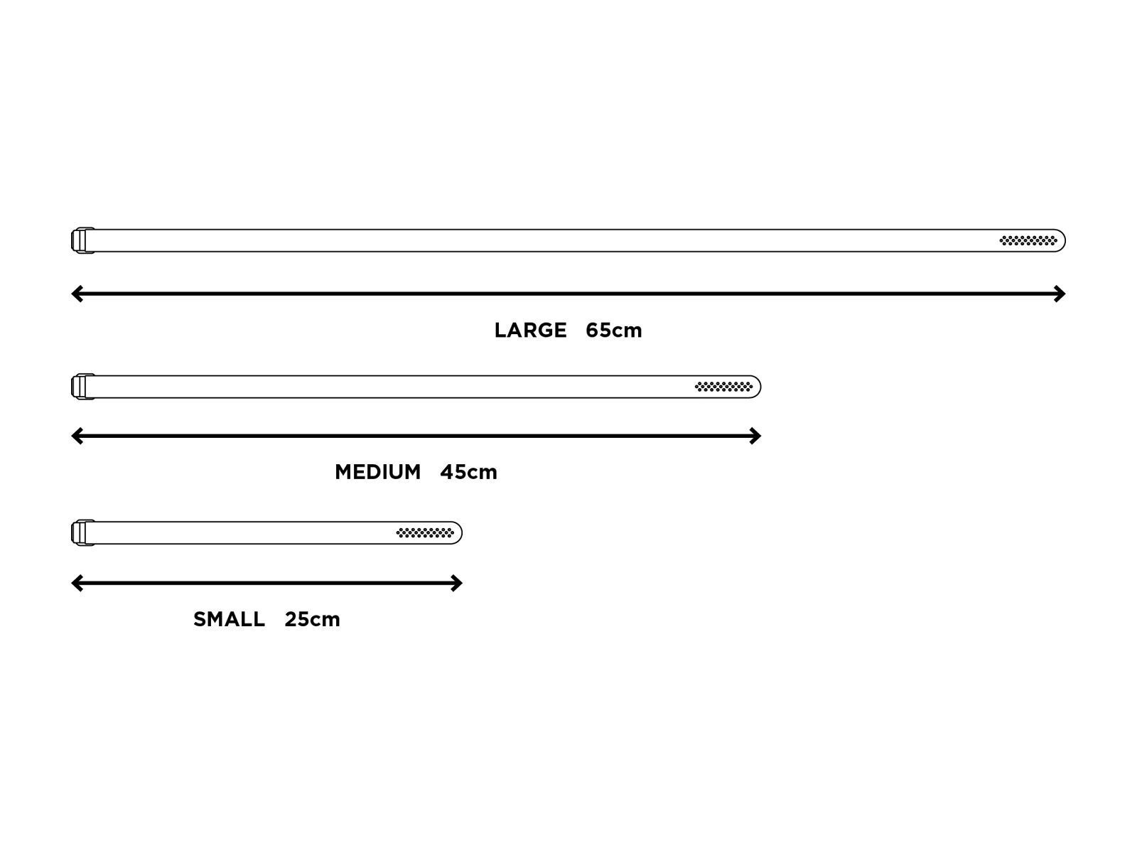 Restrap Fast Straps - Mixed 25/45/65 cm, black - Bild 6