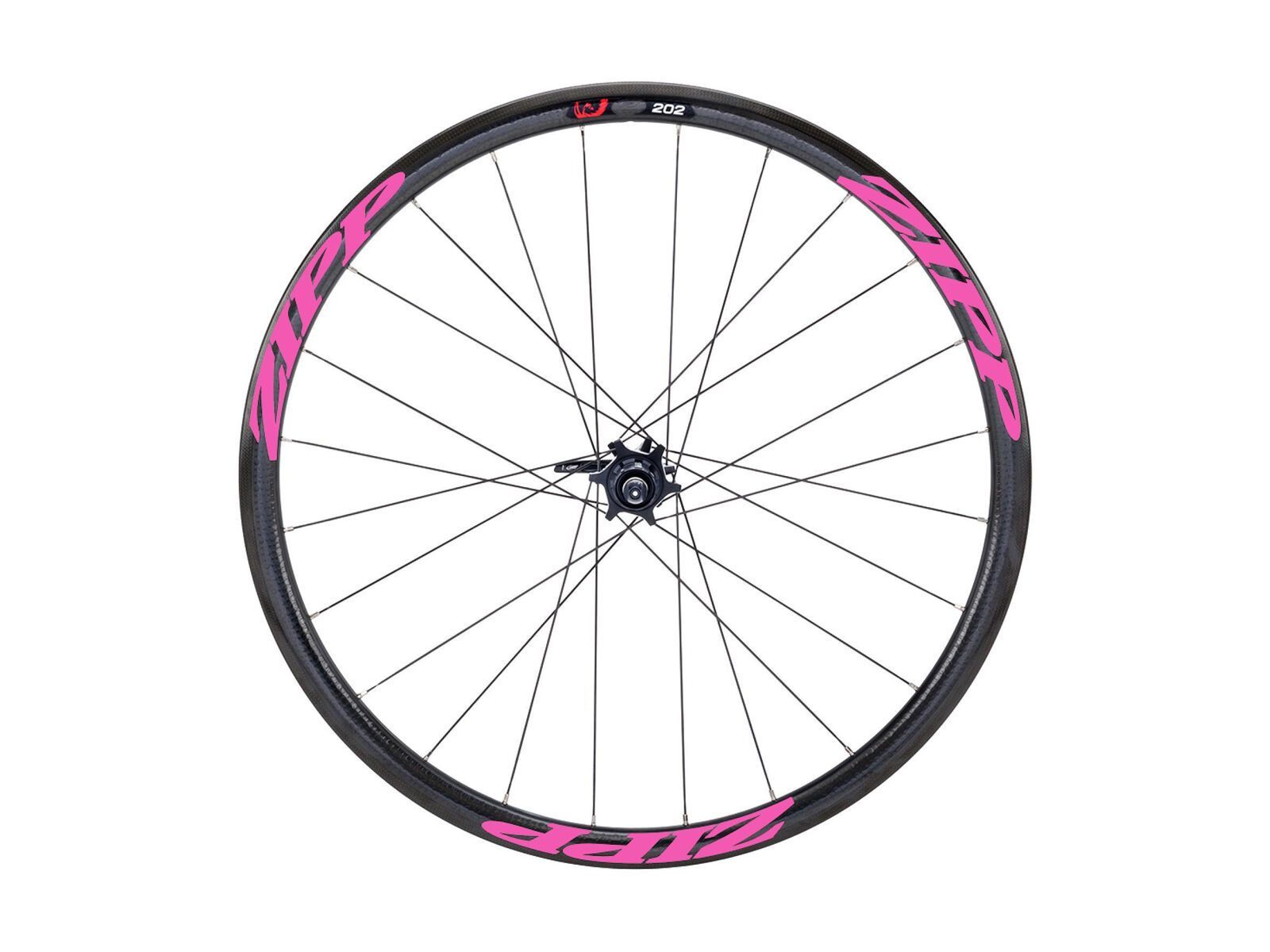 Zipp 202 Firecrest Carbon Clincher Disc-brake, schwarz/pink - Bild 1