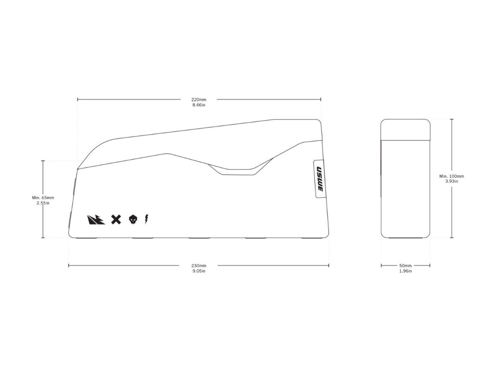 USWE Top Tube Bag Magnetic - Bild 7