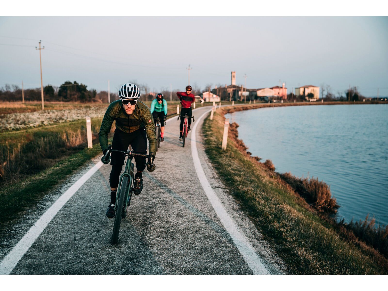 Castelli Unlimited Puffy Jacket, military green/dark gray - Bild 16