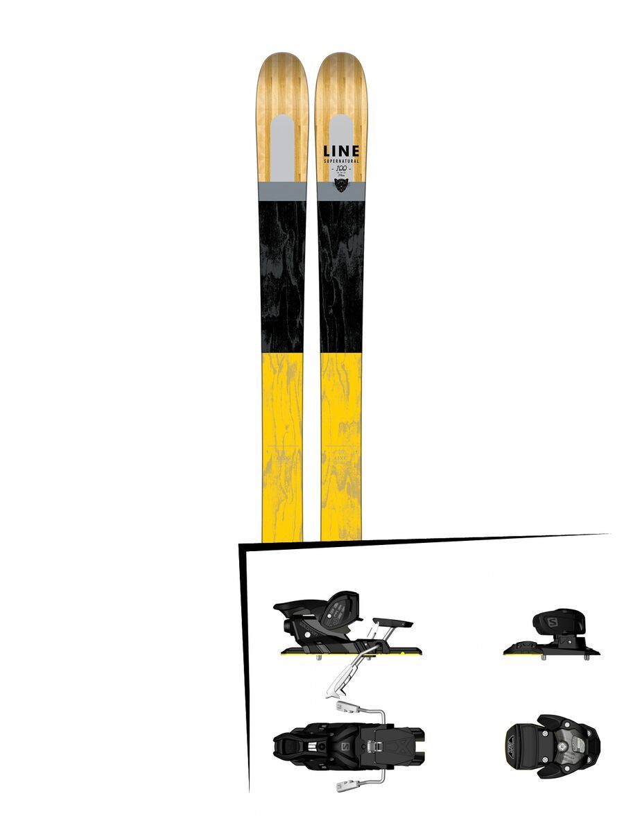 Set: Line Supernatural 100 2017 + Salomon Warden MNC 13 (1540104) - Bild 1