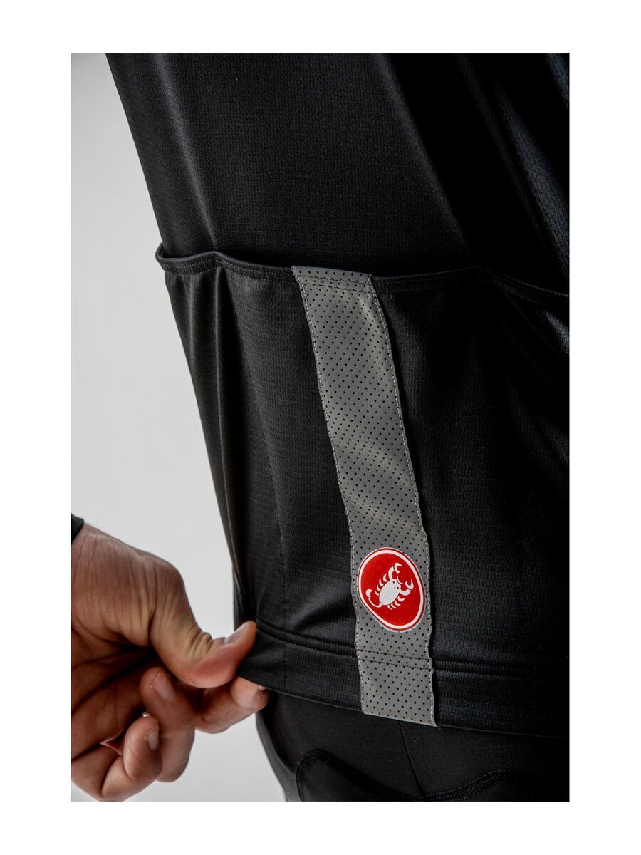 Castelli Nano Mid Wind Jersey, light black - Bild 4