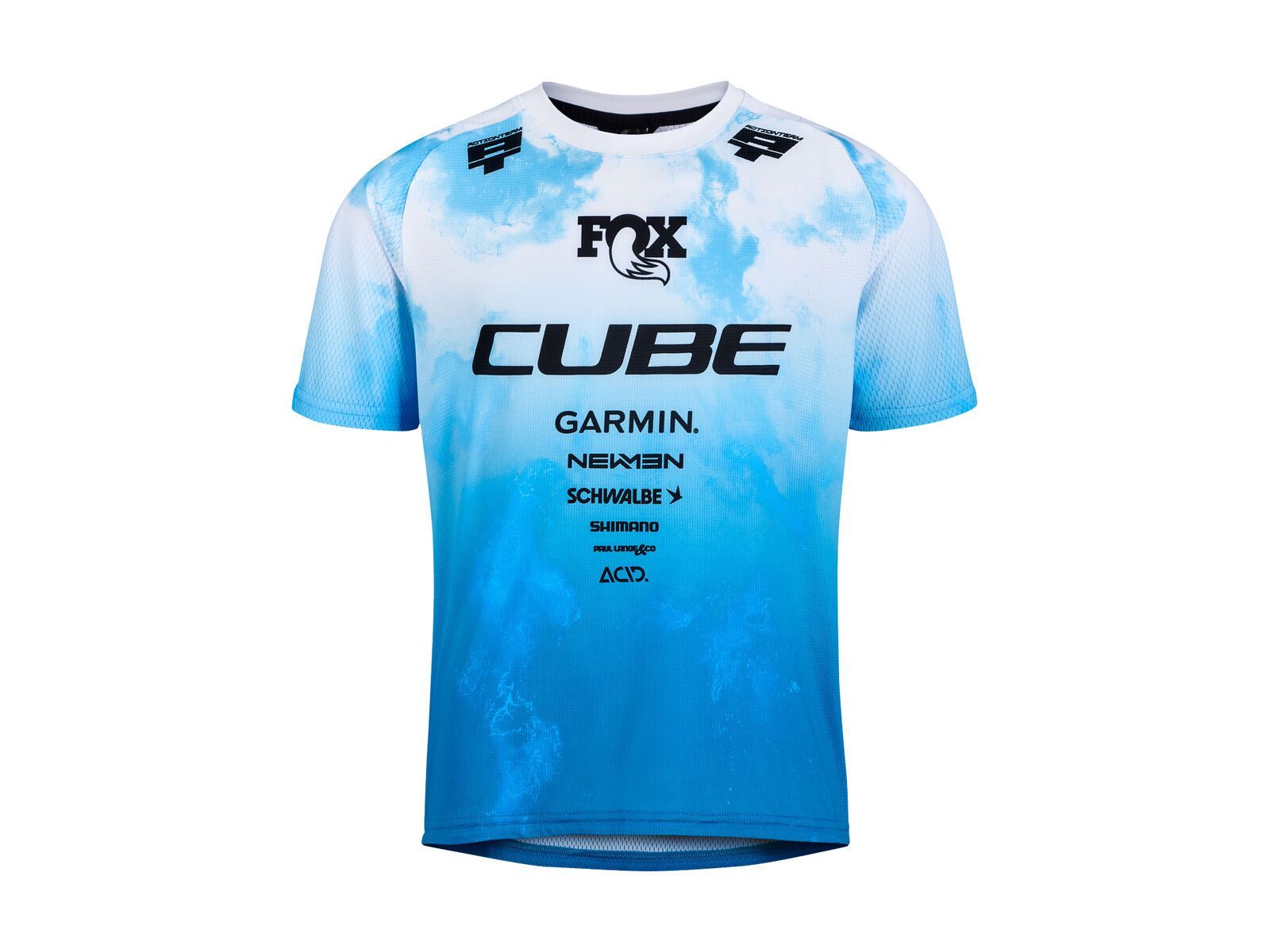 Cube MTB Trikot Rookie X Actionteam kurzarm, topas blue - Bild 1