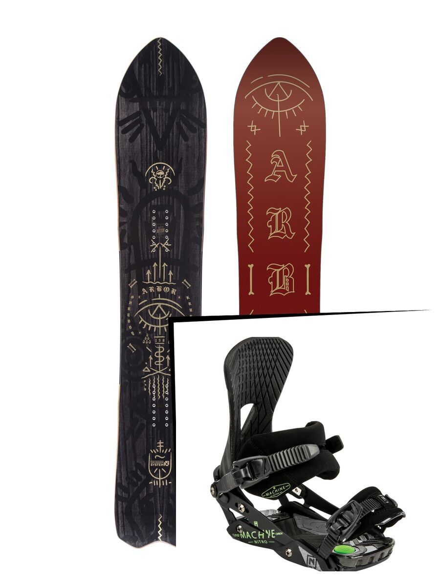 Set: Arbor Shreddy Krueger 2017 + Nitro Machine (1168136S) - Bild 1