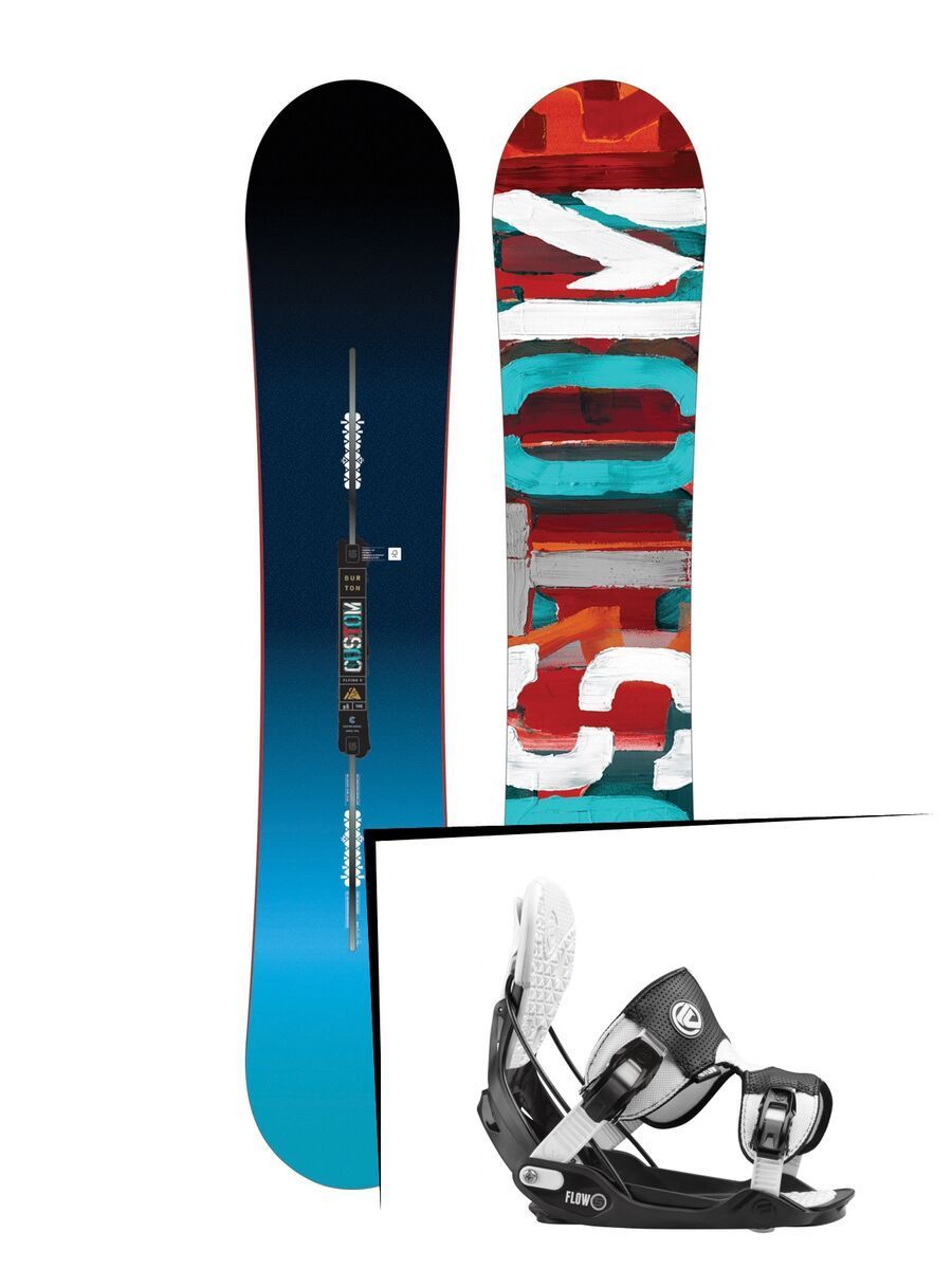 Set: Burton Custom Flying V 2017 + Flow Five (1513181S) - Bild 1