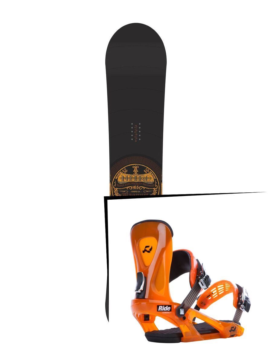 Set: Nitro Magnum 2015 + Ride KX 2015, orange - Snowboardset - Bild 1