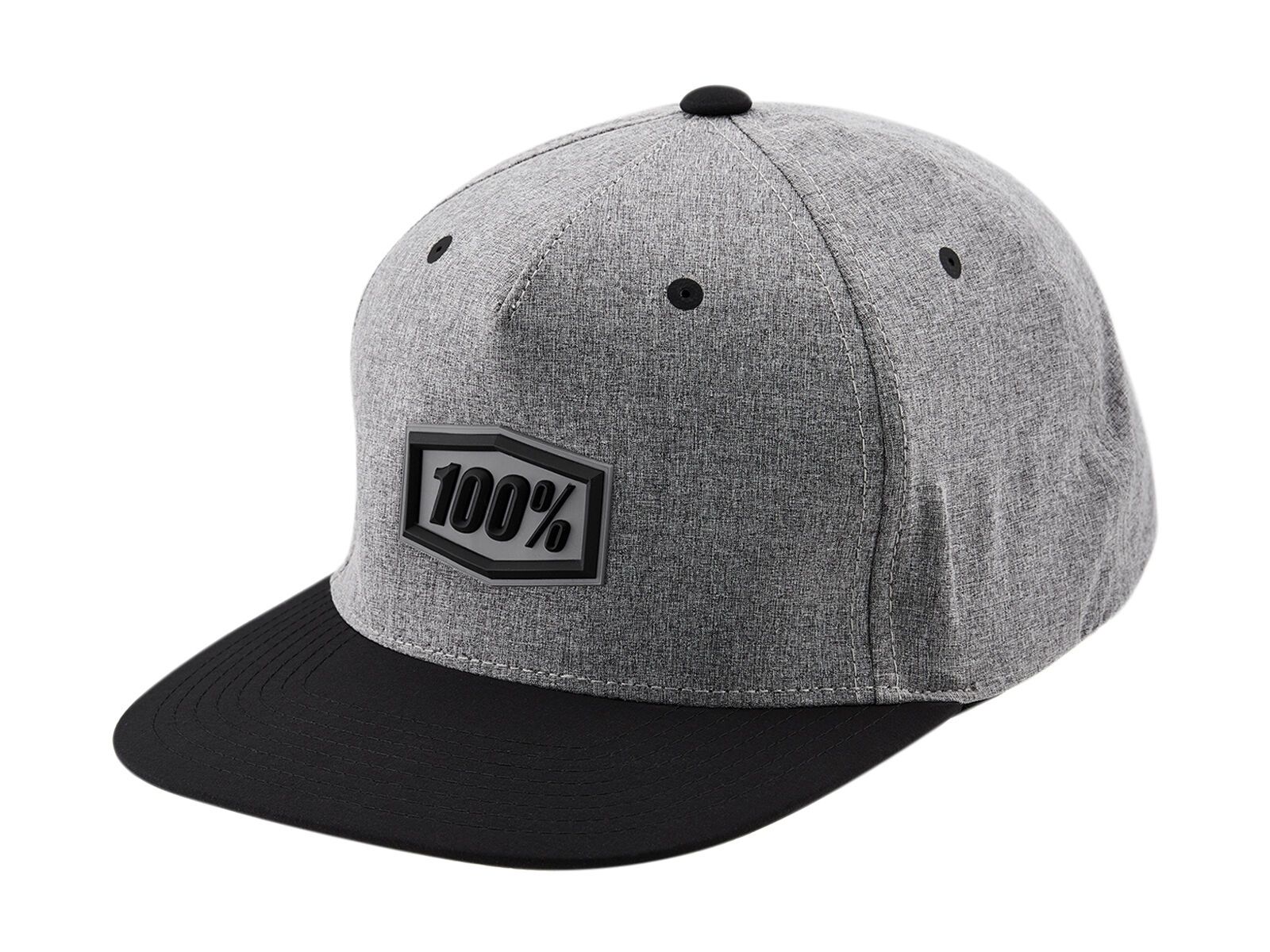 100% Enterprise Snapback Hat, gunmetal heather - Bild 1