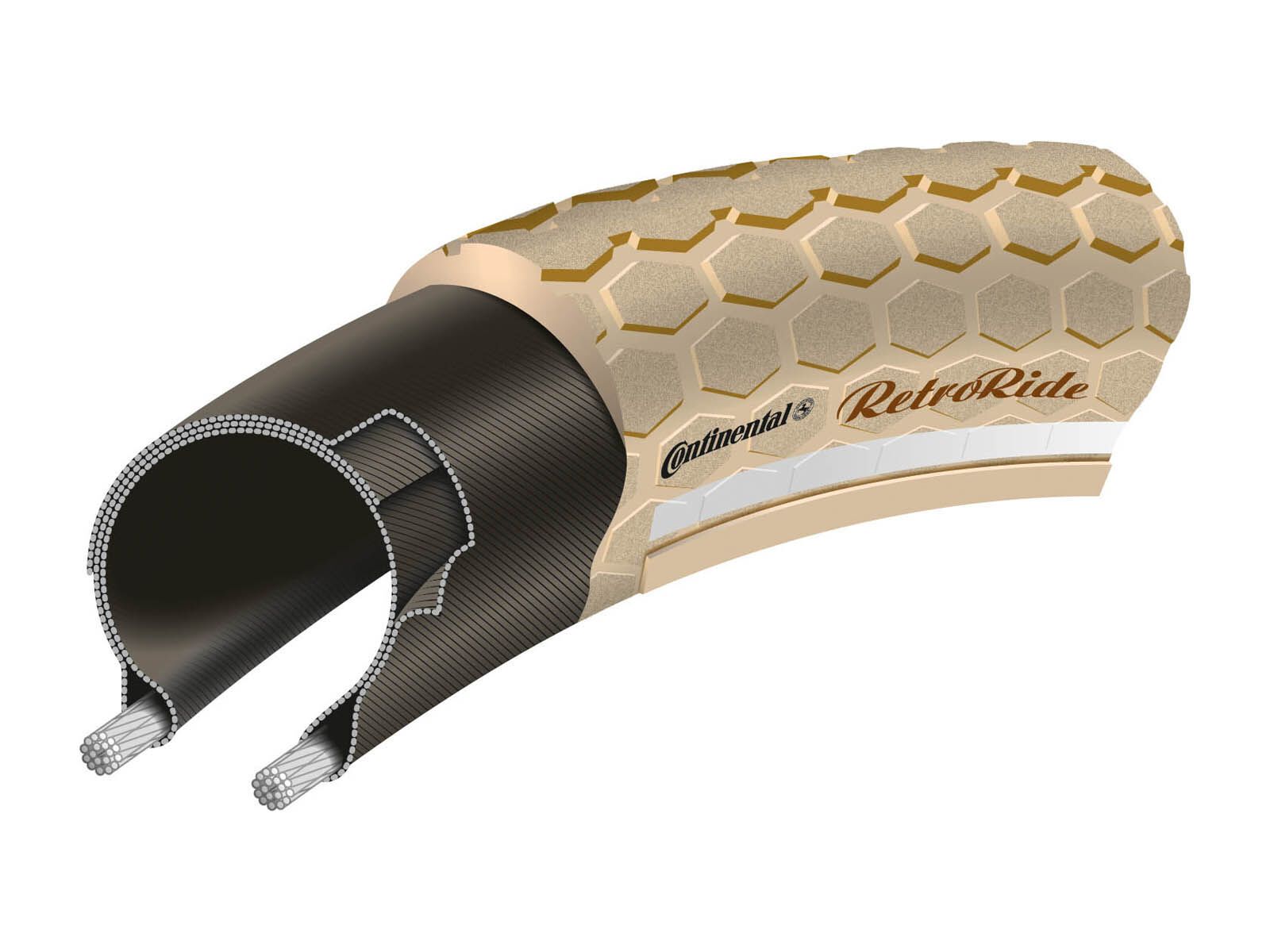 Continental Retro Ride - 28 Zoll, creme-reflex - Bild 2