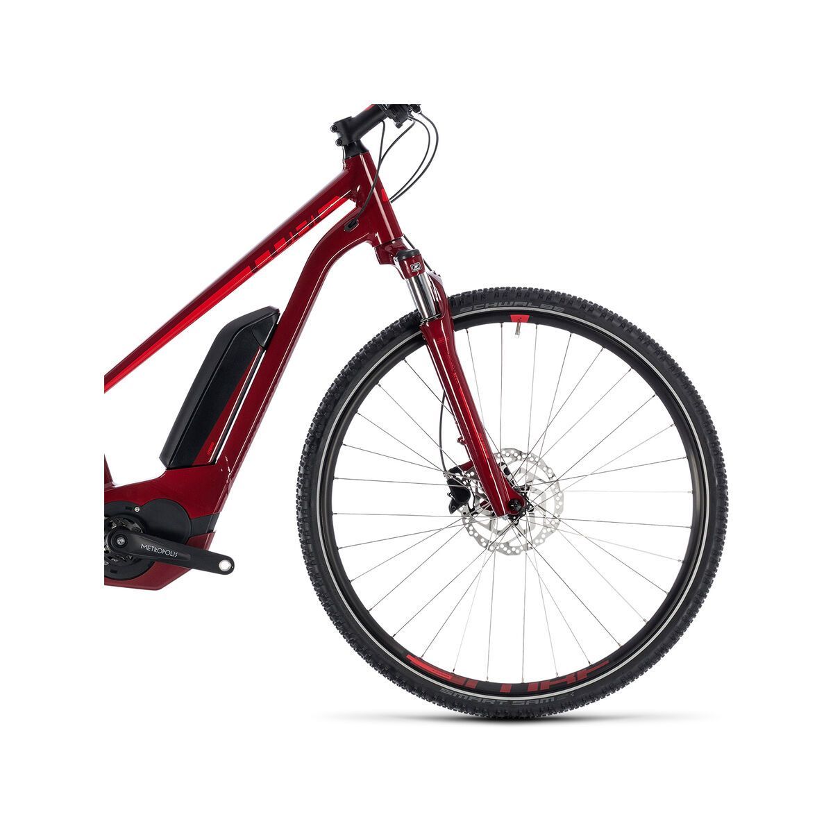 Cube Cross Hybrid Pro 500 Trapeze, darkred´n´red - Bild 3