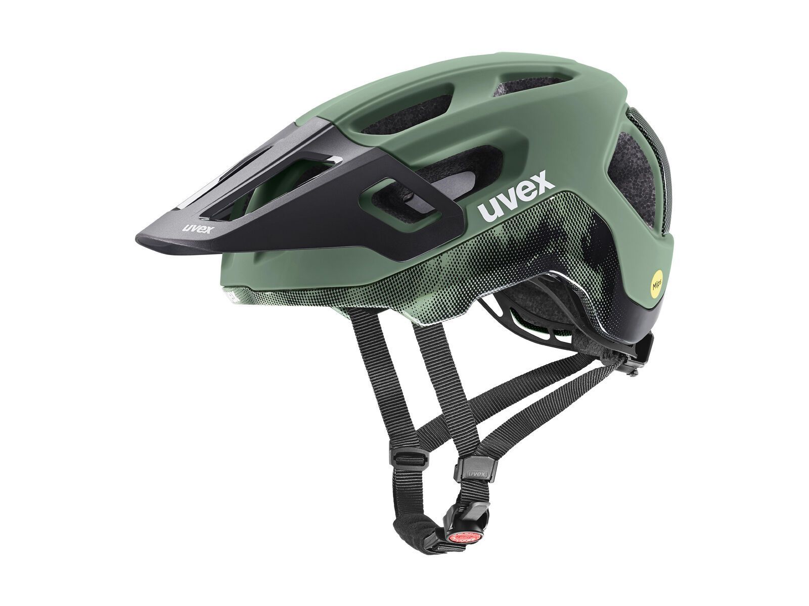 uvex react MIPS, moss green-black matt - Bild 1