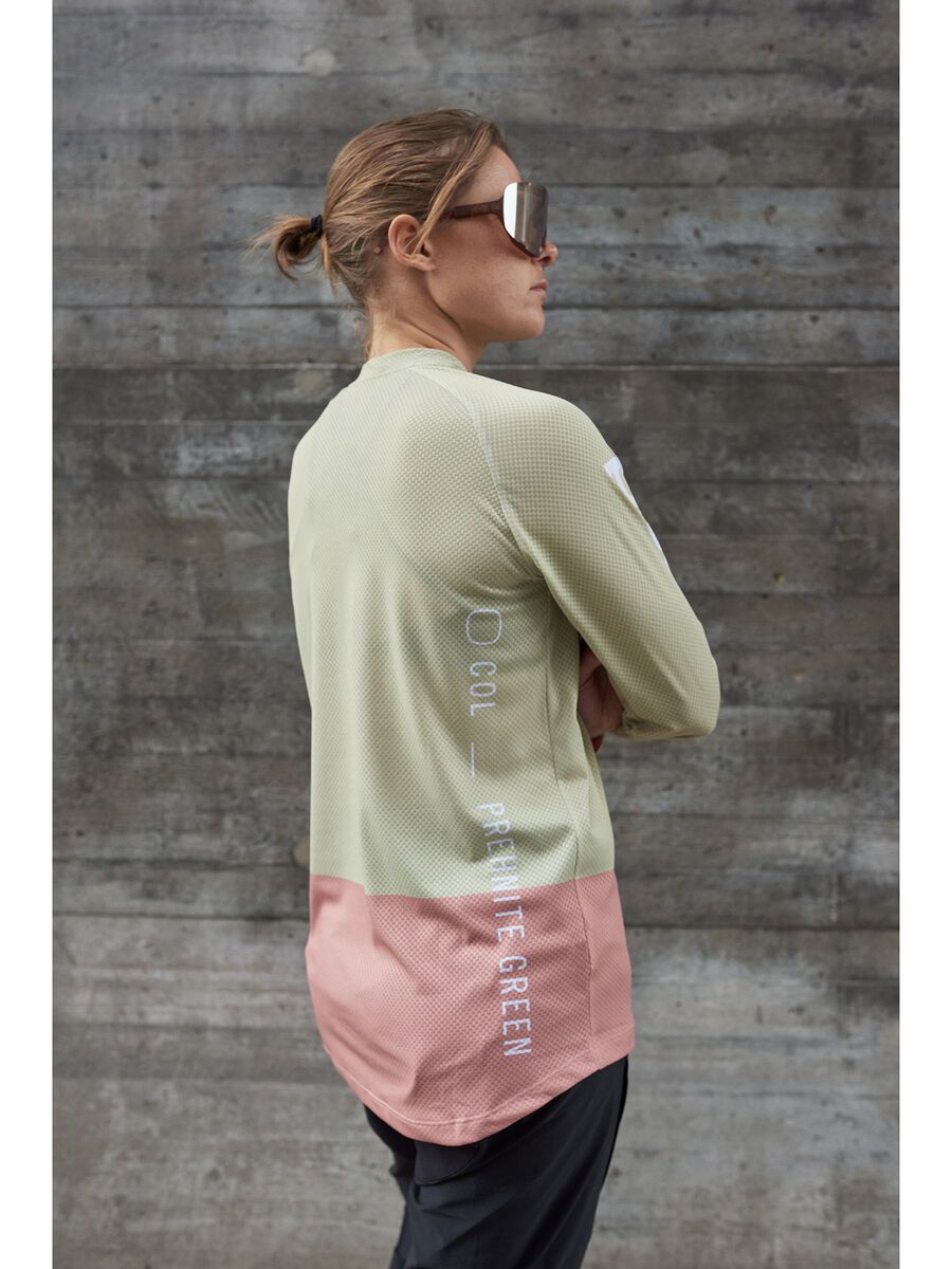 POC W's MTB Pure LS Jersey, prehnite green/rock salt - Bild 6