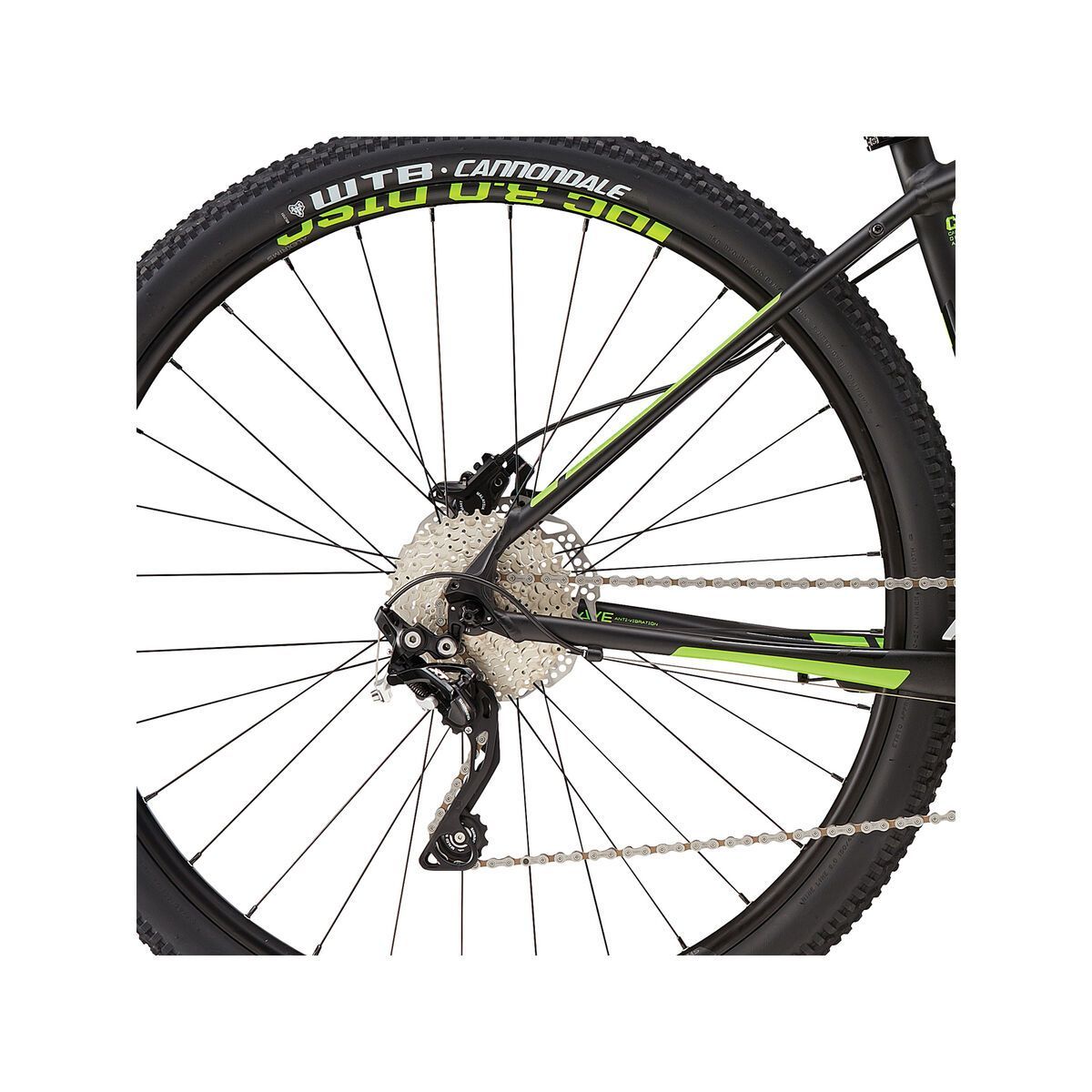 Cannondale Trail 1 29, matte jet black w/ gloss berzerker green, jet black - Bild 5