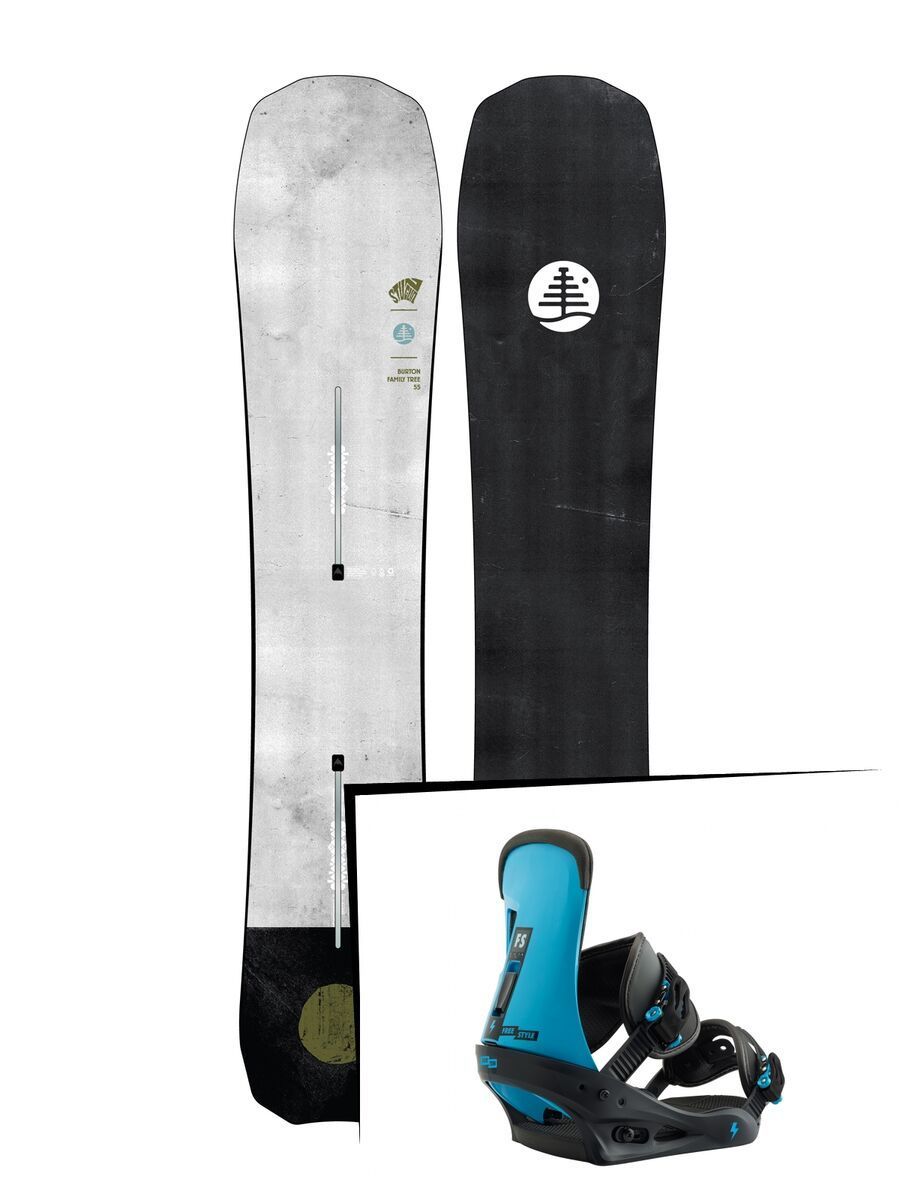 Set: Burton Family Tree Stun Gun 2019 + Burton Freestyle cobalt blue - Bild 1