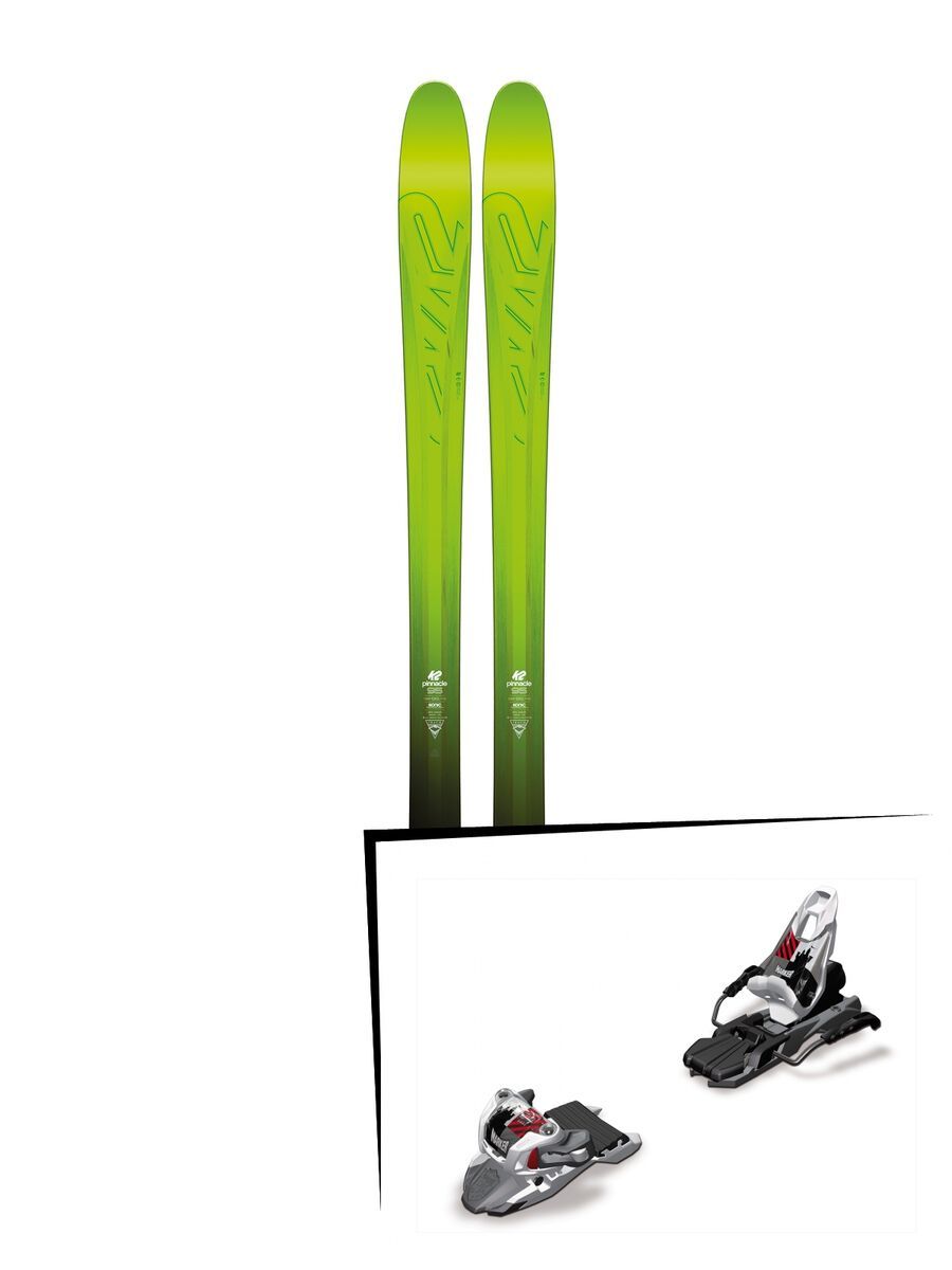Set: K2 SKI Pinnacle 95 2017 + Marker Free Ten 100 mm, white/black/anthracite - Skiset - Bild 1