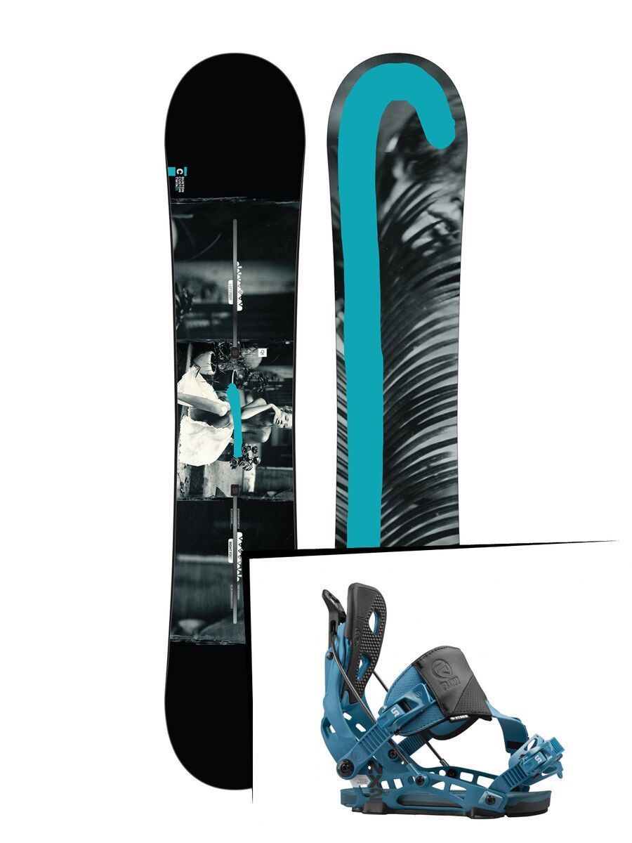 Set: Burton Custom Twin 2017 + Flow NX2 Hybrid (1513127S) - Bild 1