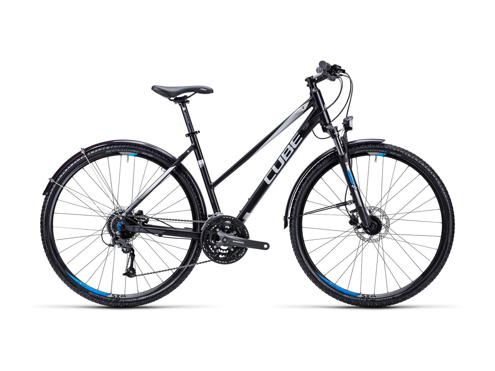 Cube Curve Allroad Trapeze, black silver blue - Bild 1