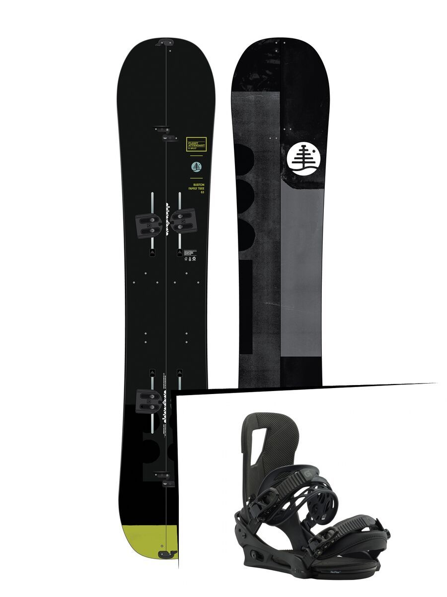 Set: Burton Family Tree Flight Attendant X Split 2019 + Burton Cartel black matte - Bild 1