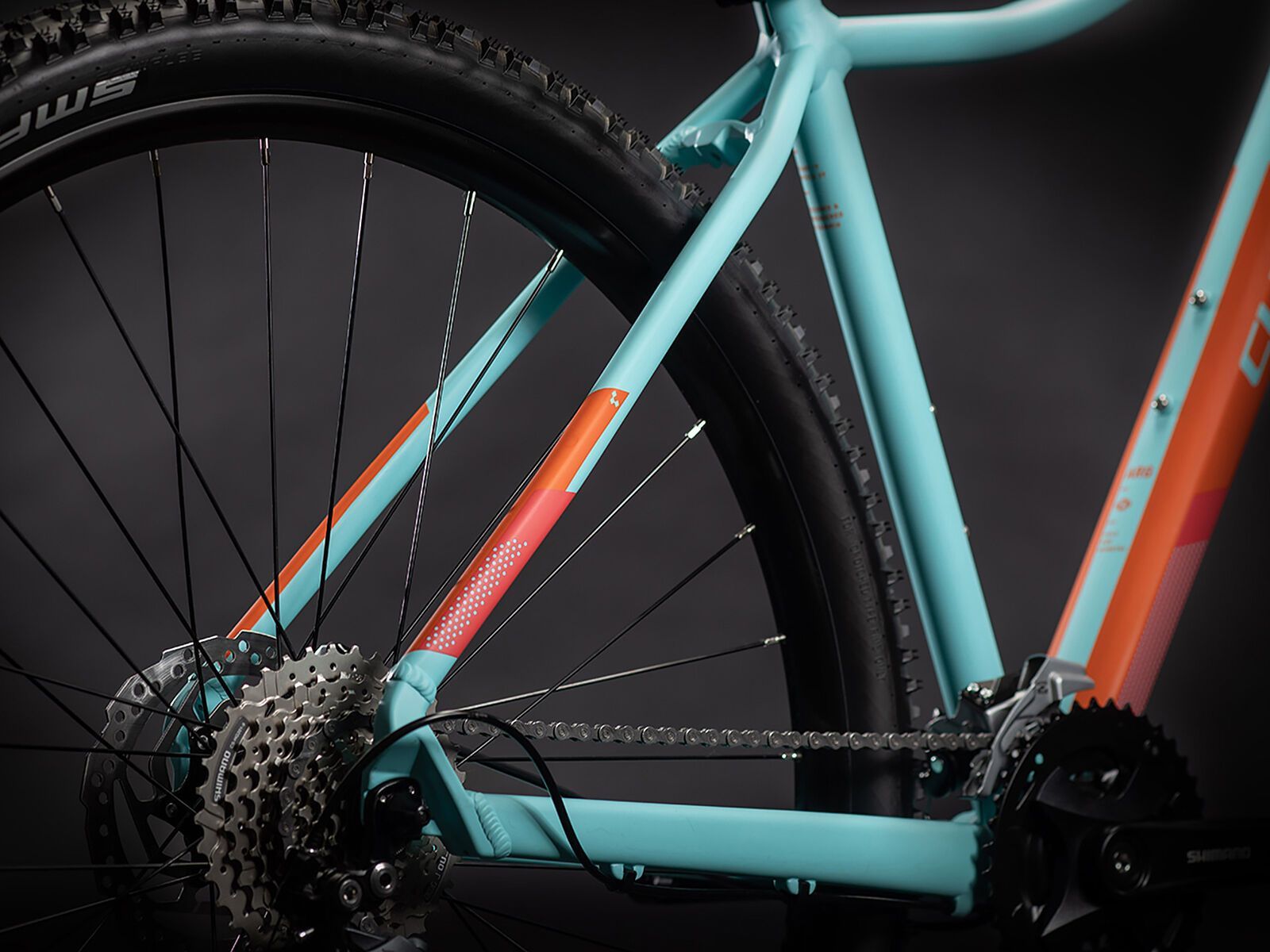 Cube Access WS Pro 27.5, iceblue´n´orange - Bild 4