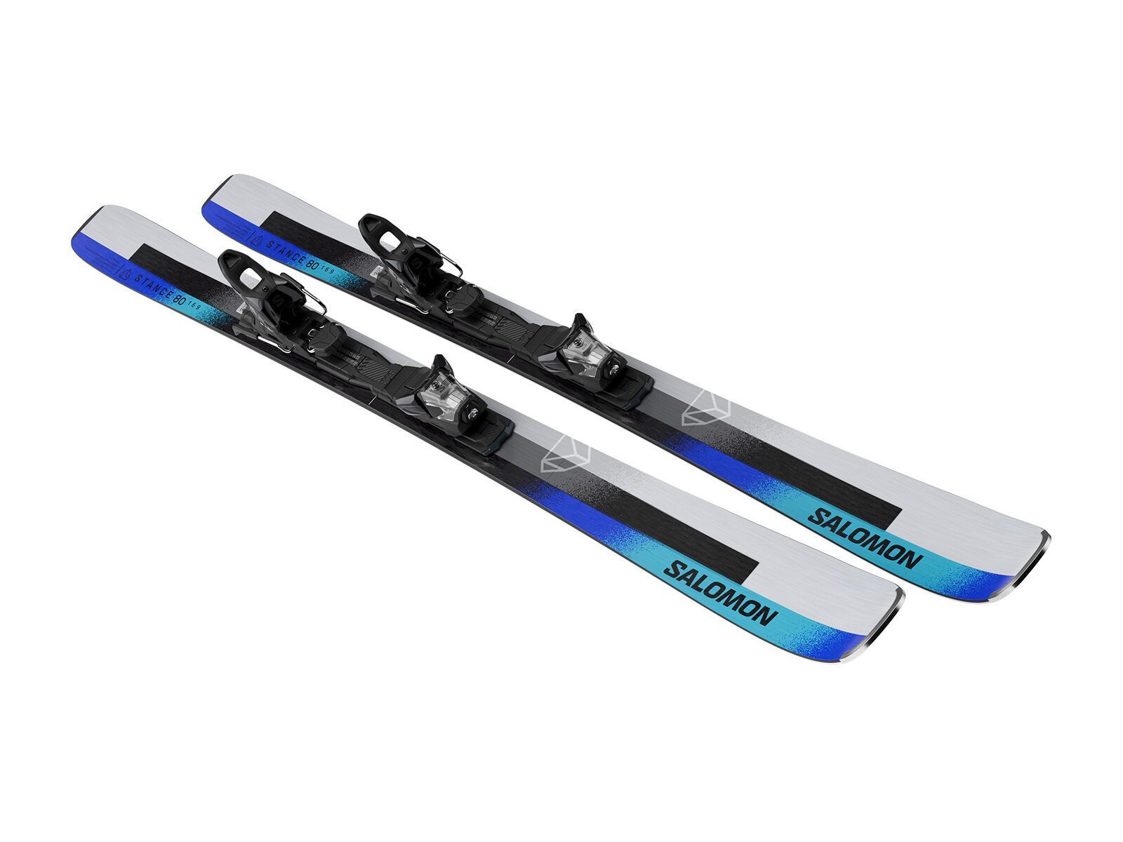 Salomon Stance 80 + M11 GW, silver met./turquoise/race blue - Bild 6