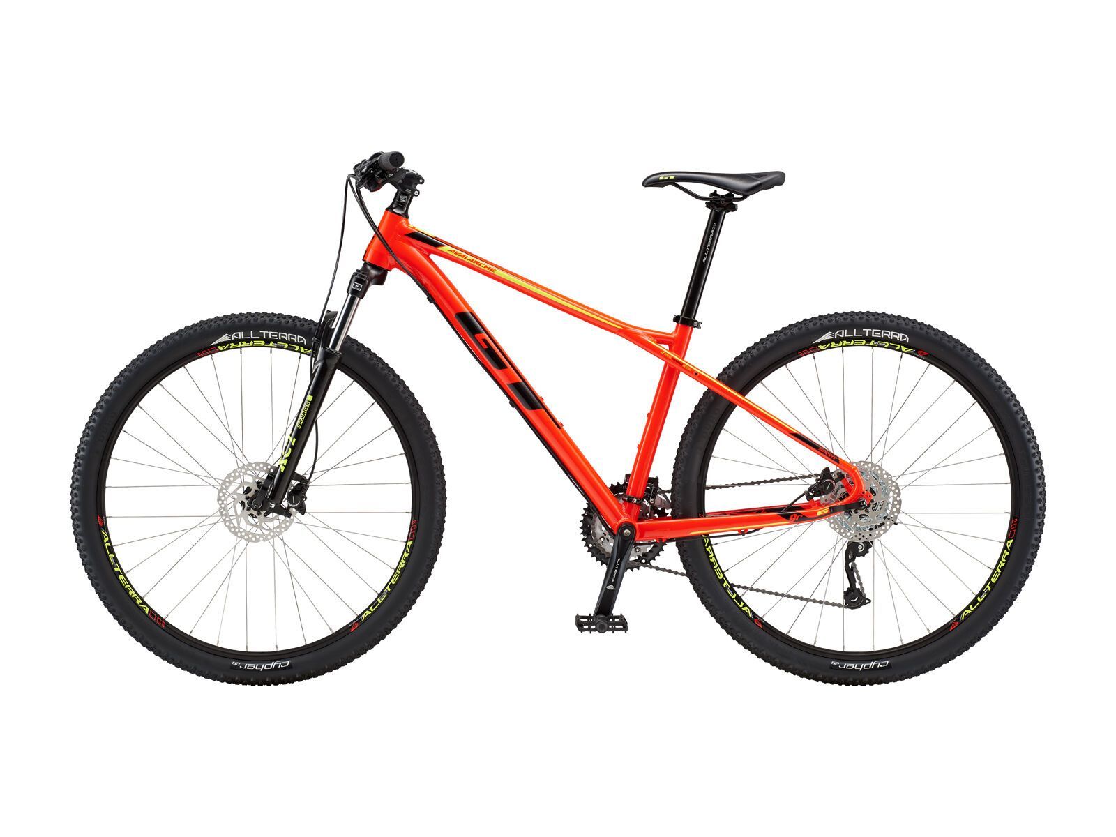 GT Avalanche Sport 27.5, gloss neon red w/ black & neon yellow - Bild 2