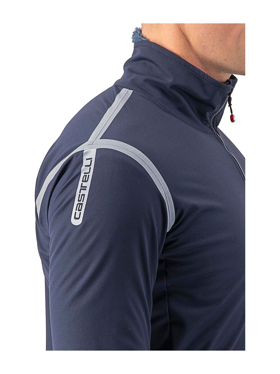 Castelli Alpha Ultimate Insulated Jacke, savile blue/silver reflex-steel blue - Bild 4