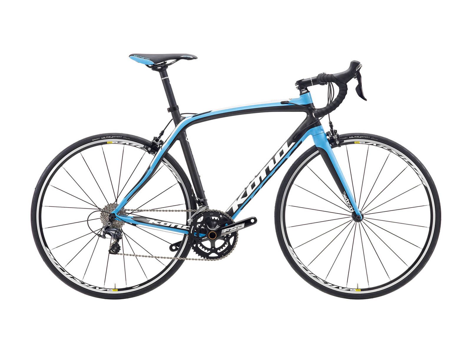 Kona Zing Deluxe, Matt UD Carbon w/Cyan, Black & White - Bild 1