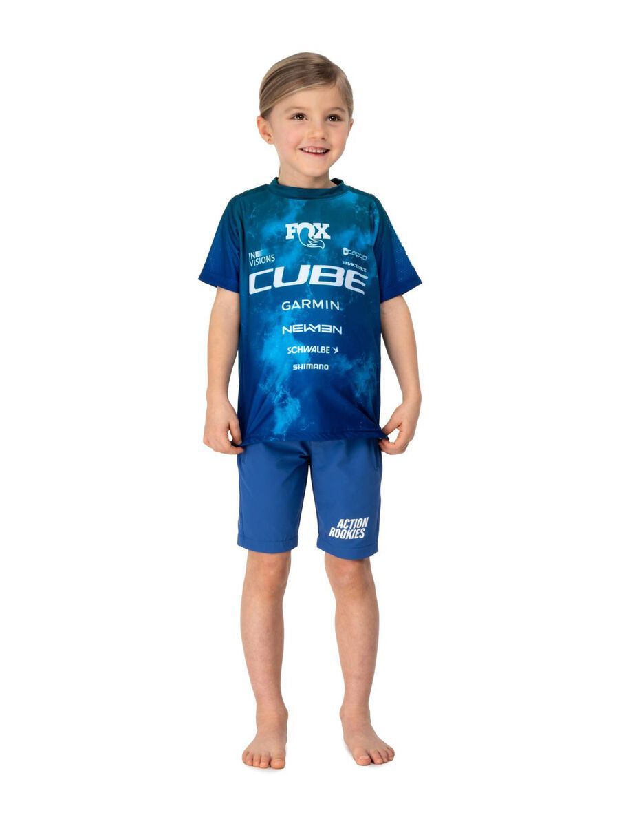 Cube MTB Trikot Rookie X Actionteam kurzarm, blue´n´green - Bild 6